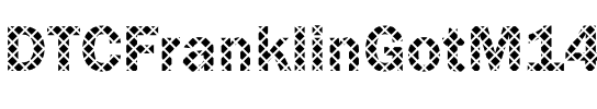 DTCFranklinGotM14 Regular.ttf