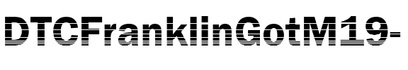 DTCFranklinGotM19 Regular.ttf
