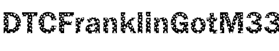 DTCFranklinGotM33 Regular.ttf
