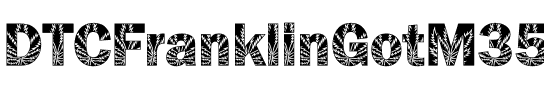 DTCFranklinGotM35 Regular.ttf