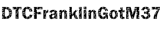 DTCFranklinGotM37 Regular.ttf