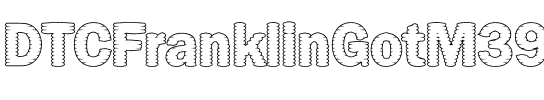 DTCFranklinGotM39 Regular.ttf