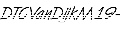 DTCVanDijkM19 Regular.ttf