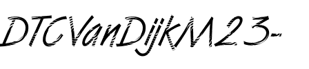 DTCVanDijkM23 Regular.ttf