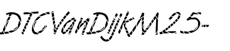 DTCVanDijkM25 Regular.ttf