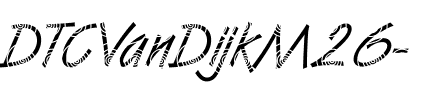 DTCVanDijkM26 Regular.ttf