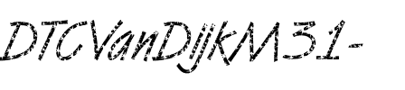 DTCVanDijkM31 Regular.ttf