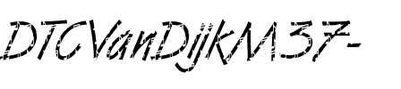 DTCVanDijkM37 Regular.ttf