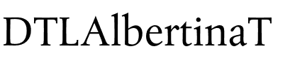 DTLAlbertinaT Regular.otf