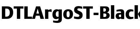 DTLArgoST Black Regular.otf