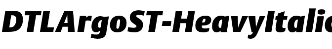 DTLArgoST Heavy Italic.otf