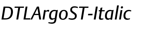 DTLArgoST Italic.otf
