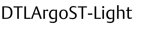 DTLArgoST Light Regular.otf