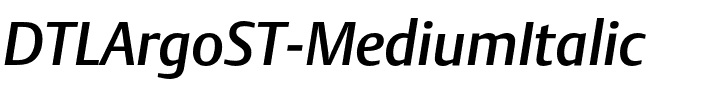 DTLArgoST Medium Italic.otf