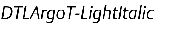 DTLArgoT Light Italic.otf