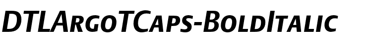 DTLArgoTCaps Bold Italic.otf