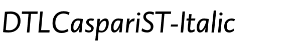 DTLCaspariST Italic.otf