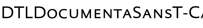 DTLDocumentaSansT Caps Regular.otf