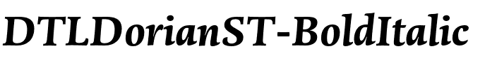 DTLDorianST Bold Italic.otf