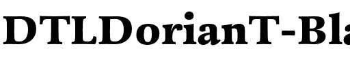 DTLDorianT Black Regular.otf