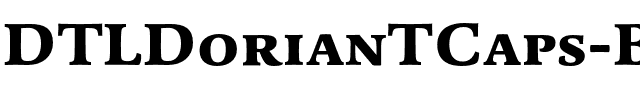 DTLDorianTCaps Black Regular.otf