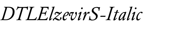 DTLElzevirS Italic.otf