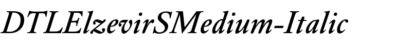 DTLElzevirSMedium Italic.otf