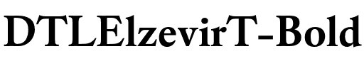 DTLElzevirT Bold.otf