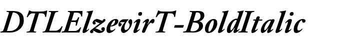 DTLElzevirT Bold Italic.otf