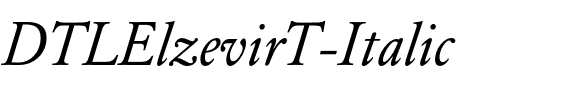 DTLElzevirT Italic.otf