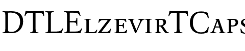 DTLElzevirTCaps Regular.otf