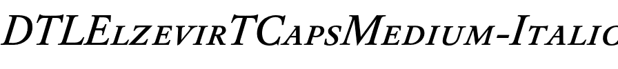 DTLElzevirTCapsMedium Italic.otf