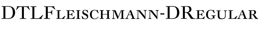 DTL Fleischmann D Caps Regular.otf