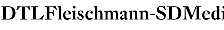 DTL Fleischmann SD Medium.otf