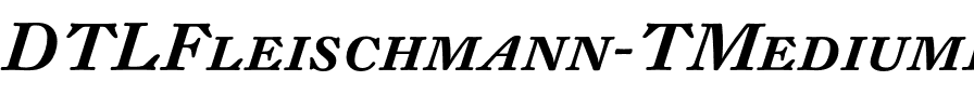DTL Fleischmann T Caps Medium Italic.otf