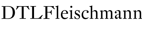DTLFleischmannD Regular.otf