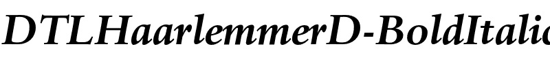 DTLHaarlemmerD Bold Italic.otf