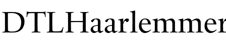 DTLHaarlemmerD Regular.otf