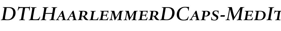 DTLHaarlemmerDCaps Med Italic.otf