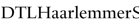 DTLHaarlemmerSD Regular.otf