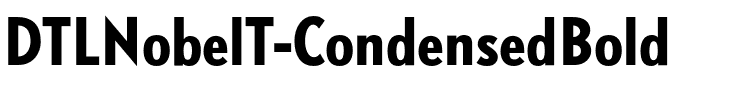 DTLNobelT Condensed Condensed Bold.otf