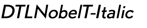 DTLNobelT Italic.otf
