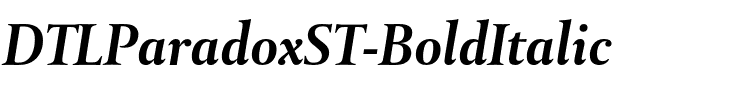 DTLParadoxST Bold Italic.otf