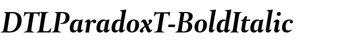 DTLParadoxT Bold Italic.otf