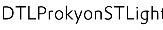 DTLProkyonSTLight Regular.otf
