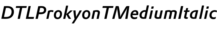 DTLProkyonTMedium Regular.otf