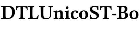 DTLUnicoST Bold.otf