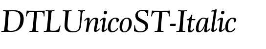 DTLUnicoST Italic.otf