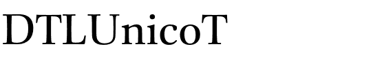 DTLUnicoT Regular.otf
