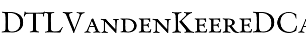 DTLVandenKeereDCaps Regular.otf